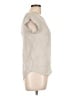 Joie 100% Silk Gray Short Sleeve Top Size S - photo 4