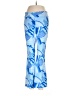 J. McLaughlin Print Blue Active Pants Size 6 - photo 1