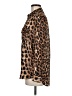 Abbeline 100% Polyester Animal Print Brown Long Sleeve Blouse Size M - photo 5