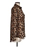Abbeline 100% Polyester Animal Print Brown Long Sleeve Blouse Size M - photo 4