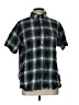 Oobe Plaid Green Short Sleeve Button-Down Shirt Size L - photo 1