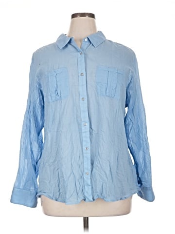 Calvin Klein Long Sleeve Button-Down Shirt (view 1)
