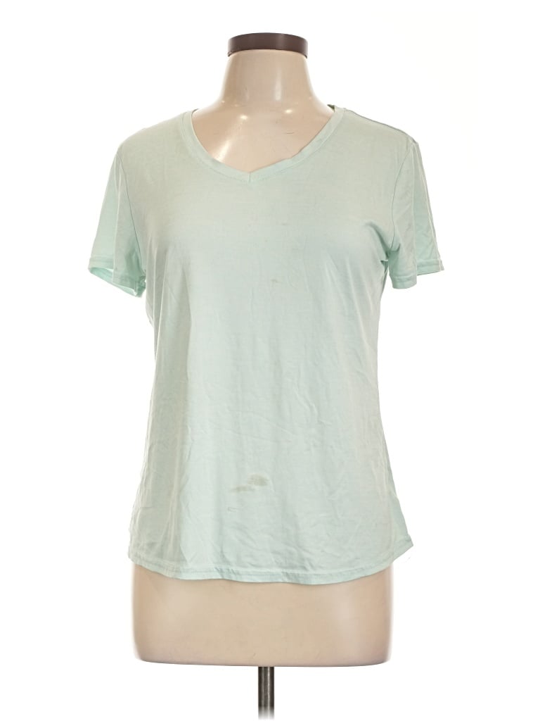 Pre-owned Danskin Short Sleeve T-shirt In Green