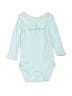 Calvin Klein 100% Cotton Blue Long Sleeve Onesie Size Newborn - photo 1