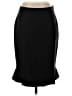 Ann Taylor Solid Black Wool Skirt Size 4 - photo 1
