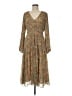 Boden 100% Polyester Floral Brown Casual Dress Size 8 - photo 1