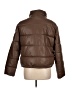 Sebby Collection 100% Polyurethane Solid Brown Jacket Size L - photo 2