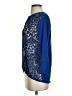 Isabella DeMarco Animal Print Blue 3/4 Sleeve Blouse Size S - photo 5