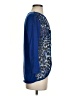 Isabella DeMarco Animal Print Blue 3/4 Sleeve Blouse Size S - photo 4