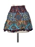 Subdued 100% Rayon Paisley Blue Casual Skirt Size XS - photo 1