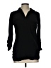 Splendid 100% Rayon Solid Black 3/4 Sleeve Button-Down Shirt Size L - photo 1