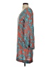 Escapada 100% Rayon Print Teal Casual Dress Size S - photo 5