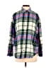 Gap 100% Cotton Plaid Green Long Sleeve Button-Down Shirt Size S - photo 1