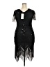 Assorted Brands 100% Polyester Black Cocktail Dress Size XXL - photo 2
