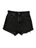 Zara Black Denim Shorts Size 6 - photo 1