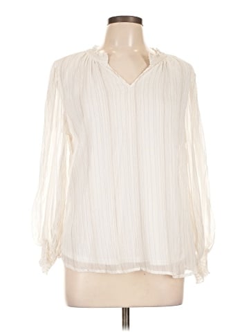 Indigo Rose Long Sleeve Blouse (view 1)