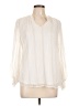 Indigo Rose 100% Polyester Ivory Long Sleeve Blouse Size L (petite) - photo 1