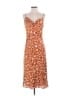 Bardot 100% Polyester Hearts Orange Casual Dress Size 8 - photo 1