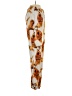 Aliétte 100% Polyester Print Ivory Casual Pants Size S - photo 4