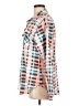 Unbranded 100% Polyester Plaid Pink Long Sleeve Blouse Size L - photo 5