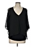 BCX Black 3/4 Sleeve Blouse Size L - photo 1