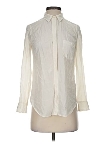 J.Crew 365 Long Sleeve Silk Top (view 1)