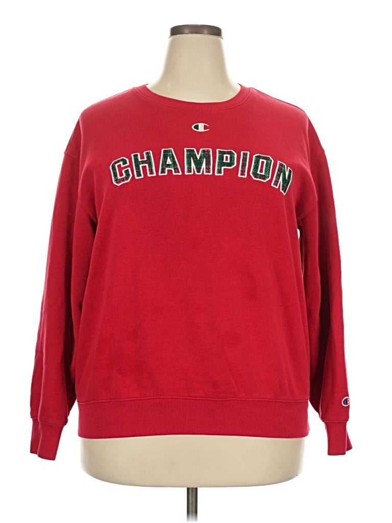 Pre-owned Champion Sweatshirt In Red