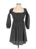 Likely 100% Polyester Houndstooth Gray Casual Dress Size XS - photo 1