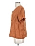 Threads 100% Linen Brown Short Sleeve Top Size S - photo 5