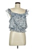 Q&A 100% Polyester Blue Sleeveless Blouse Size M - photo 1