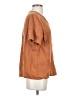 Threads 100% Linen Brown Short Sleeve Top Size S - photo 4