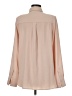 RIVIR 100% Polyester Color Block Tan Long Sleeve Blouse Size M - photo 2