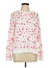 Lucky Brand Hearts White Pullover Sweater Size L - photo 1