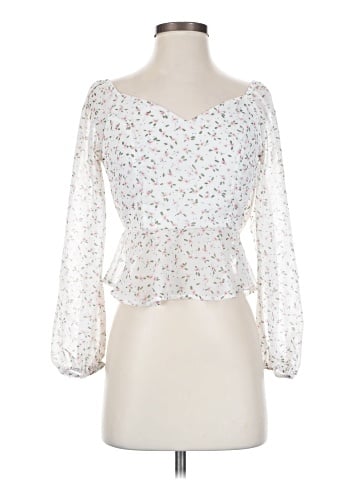 Papaya 3/4 Sleeve Blouse (view 1)