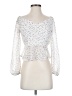 Papaya 100% Polyester White 3/4 Sleeve Blouse Size S - photo 1
