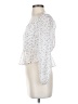 Papaya 100% Polyester White 3/4 Sleeve Blouse Size S - photo 5
