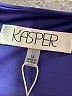 Kasper Color Block Blue Cocktail Dress Size 18 - photo 7