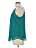 Fortune + Ivy 100% Polyester Teal Sleeveless Blouse Size L - photo 5