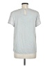 Left Coast by Dolan 100% Polyester Metallic Silver Short Sleeve Blouse Size M - photo 2