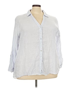 Sigrid Olsen 3/4 Sleeve Button-Down Shirt (view 1)