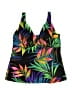 Miraclesuit Tropical Black Swimsuit Top Size 14 - photo 1