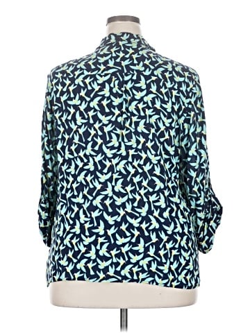 TWO by Vince Camuto 3/4 Sleeve Button-Down Shirt (view 2)