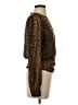 Good American 100% Polyester Animal Print Brown Long Sleeve Blouse Size Sm (1) - photo 4