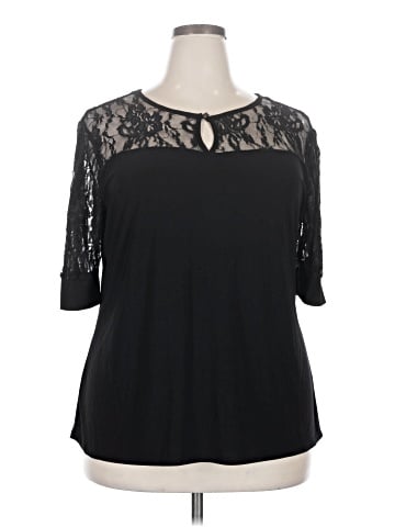 NY Collection 3/4 Sleeve Top (view 1)