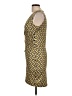 Unbranded Print Yellow Casual Dress Size L - photo 5