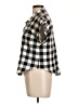 Shein 100% Polyester Checkered-gingham Black Short Sleeve Blouse Size L - photo 5