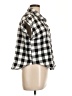 Shein 100% Polyester Checkered-gingham Black Short Sleeve Blouse Size L - photo 4