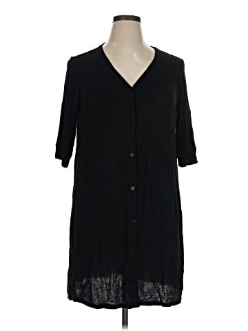 DKNY 3/4 Sleeve Button-Down Shirt (view 1)