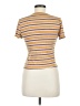 PS Basics by PacSun Stripes Gold Short Sleeve Turtleneck Size M - photo 2