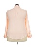 Torrid 100% Polyester Pink 3/4 Sleeve Blouse Size 2X Plus (2) - photo 2
